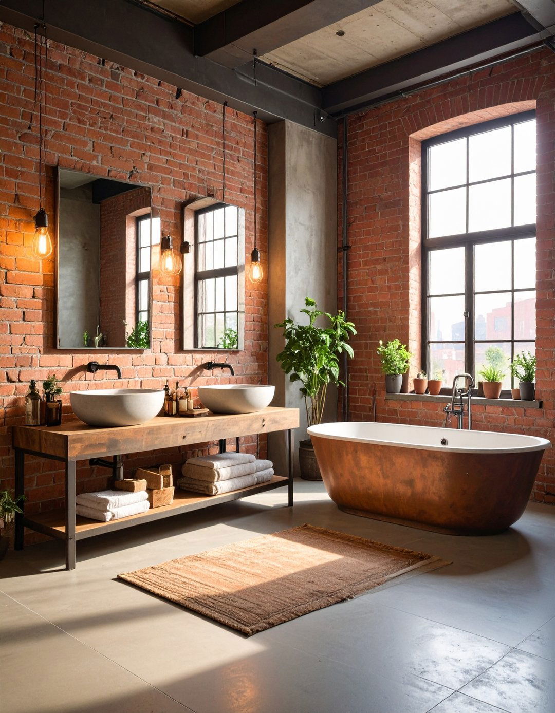 Industrial Urban Loft - 24 Quirky Bathroom Ideas