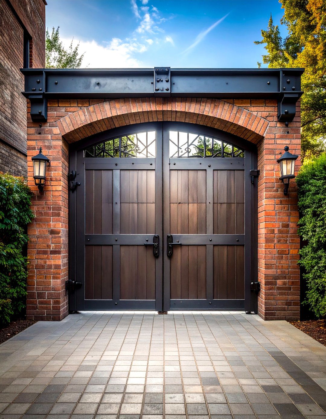 Industrial Urban Style Gates - 24 Driveway Gate Ideas