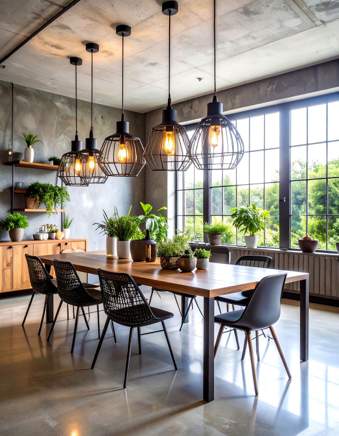 Industrial Wire Frame Lantern Setup - 24 Lantern Centerpiece Ideas