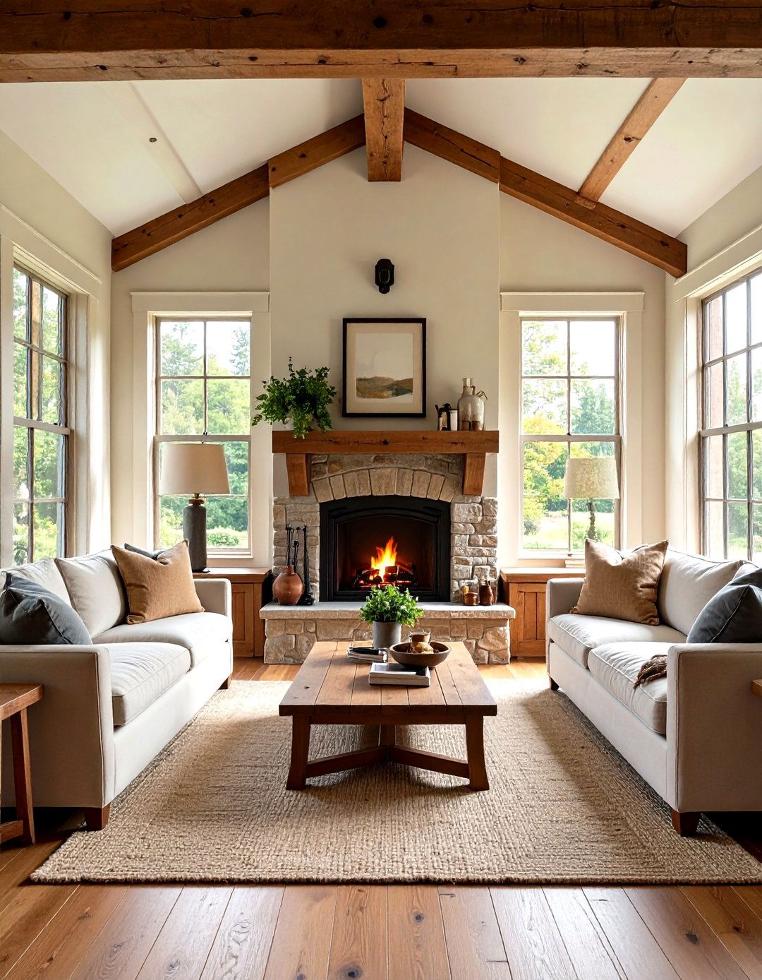 Inglenook Seating Fireplace - 24 Craftsman-style Fireplace Ideas