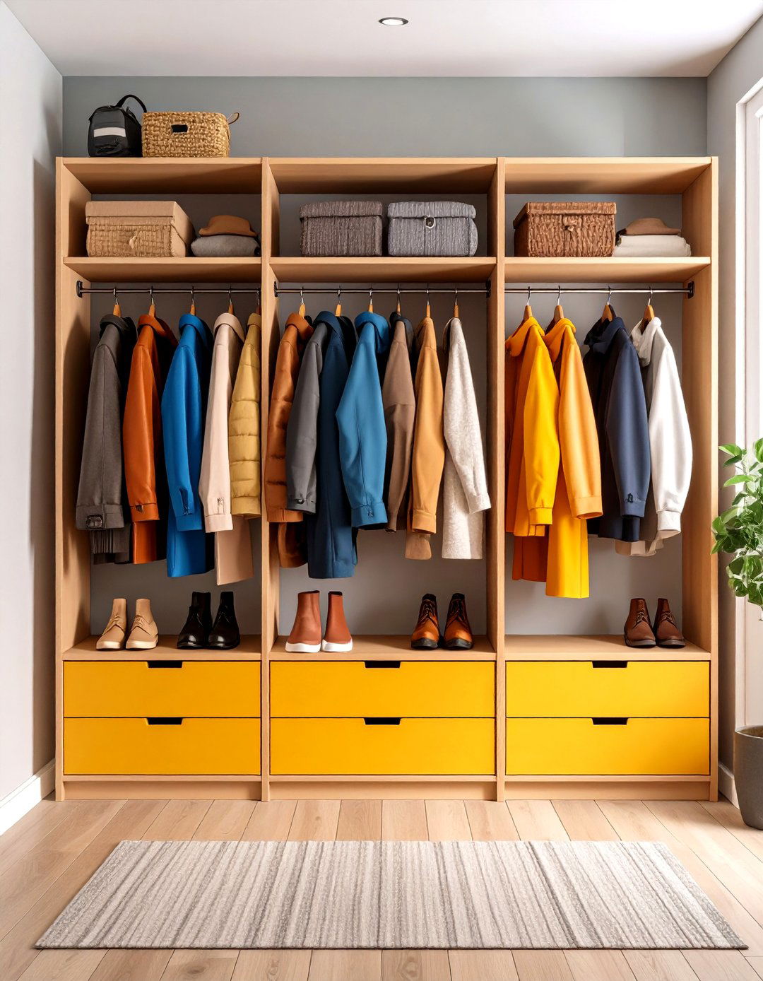 Integrated Coat Storage - 24 Modern Entryway Ideas