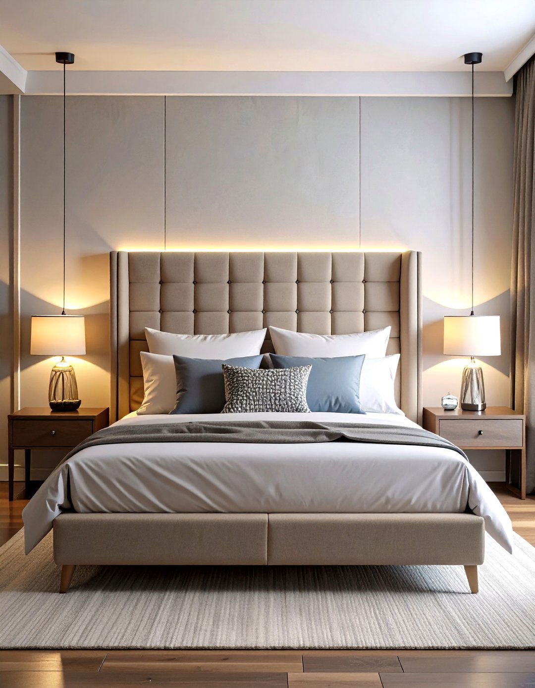 Integrated Headboard Lighting - 24 Bedroom Lighting Ideas