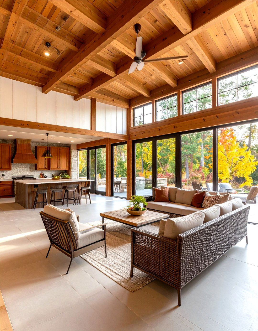 Integrated Indoor Outdoor Living - 24 Barndominium Interior Ideas
