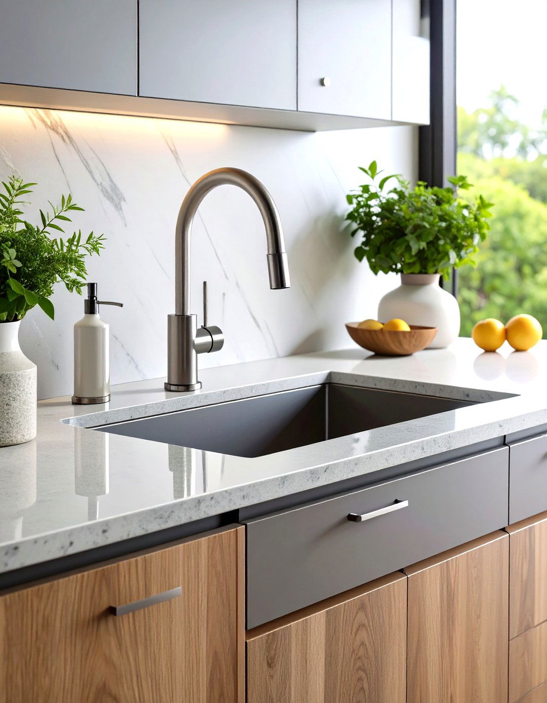 Integrated Kitchen Sink Systems - 24 Minimalist Kitchen Ideas