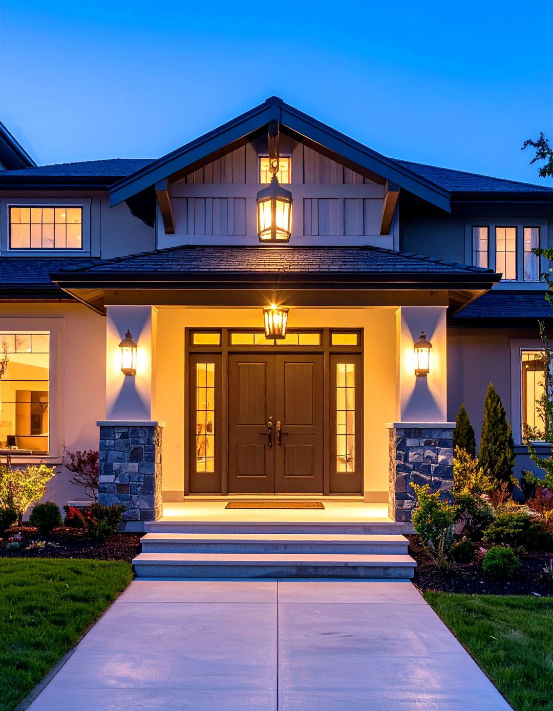 Integrated Lighting Solutions - 24 Front Door Decor Ideas