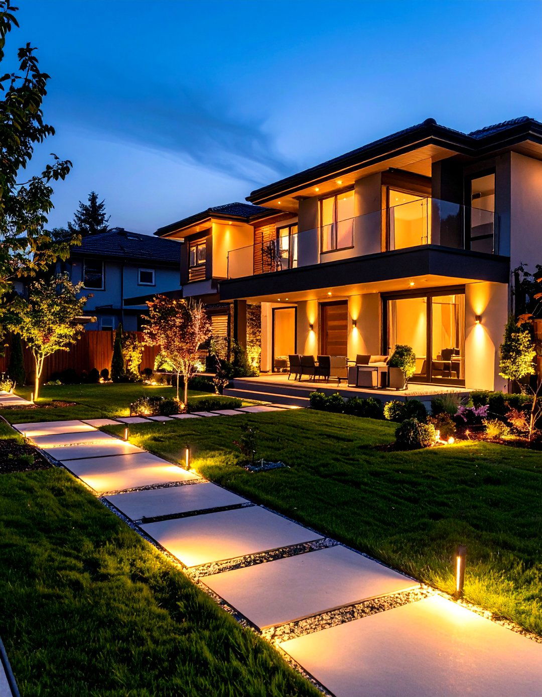 Integrated Outdoor Lighting - 24 Mid-Century Modern Exterior Home Ideas