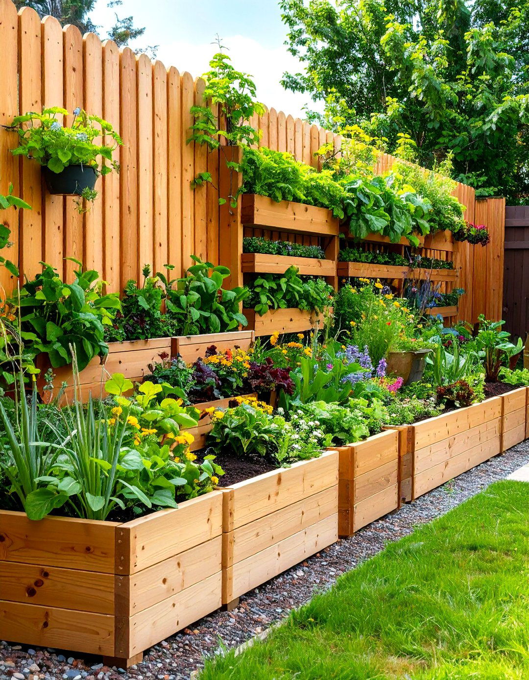 Integrated Planter Box Screens - 24 Garden Screening Ideas