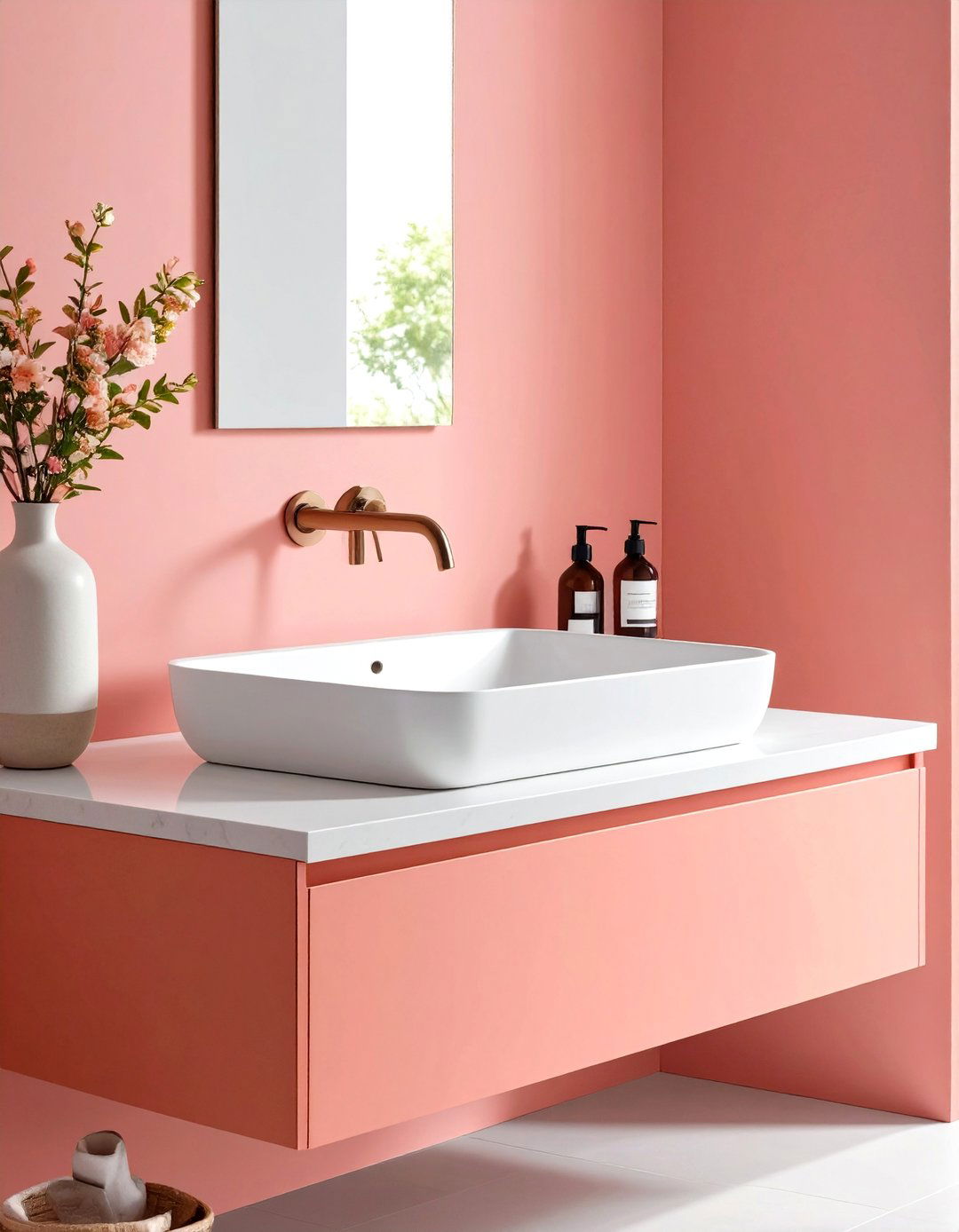 Integrated Sink Solid Surface Solutions - 24 Bathroom Countertop Ideas
