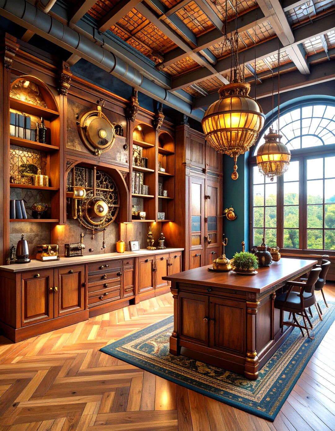 Integrated Technology Concealment - 24 Steampunk Interior Design Ideas