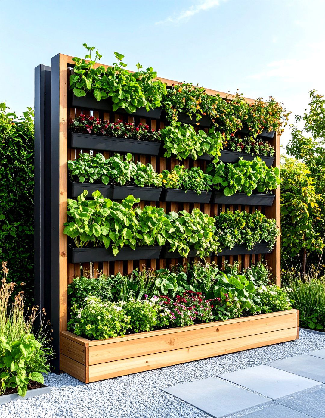 Integrated Trellis Garden Bed Systems - 24 Raised Garden Bed Ideas