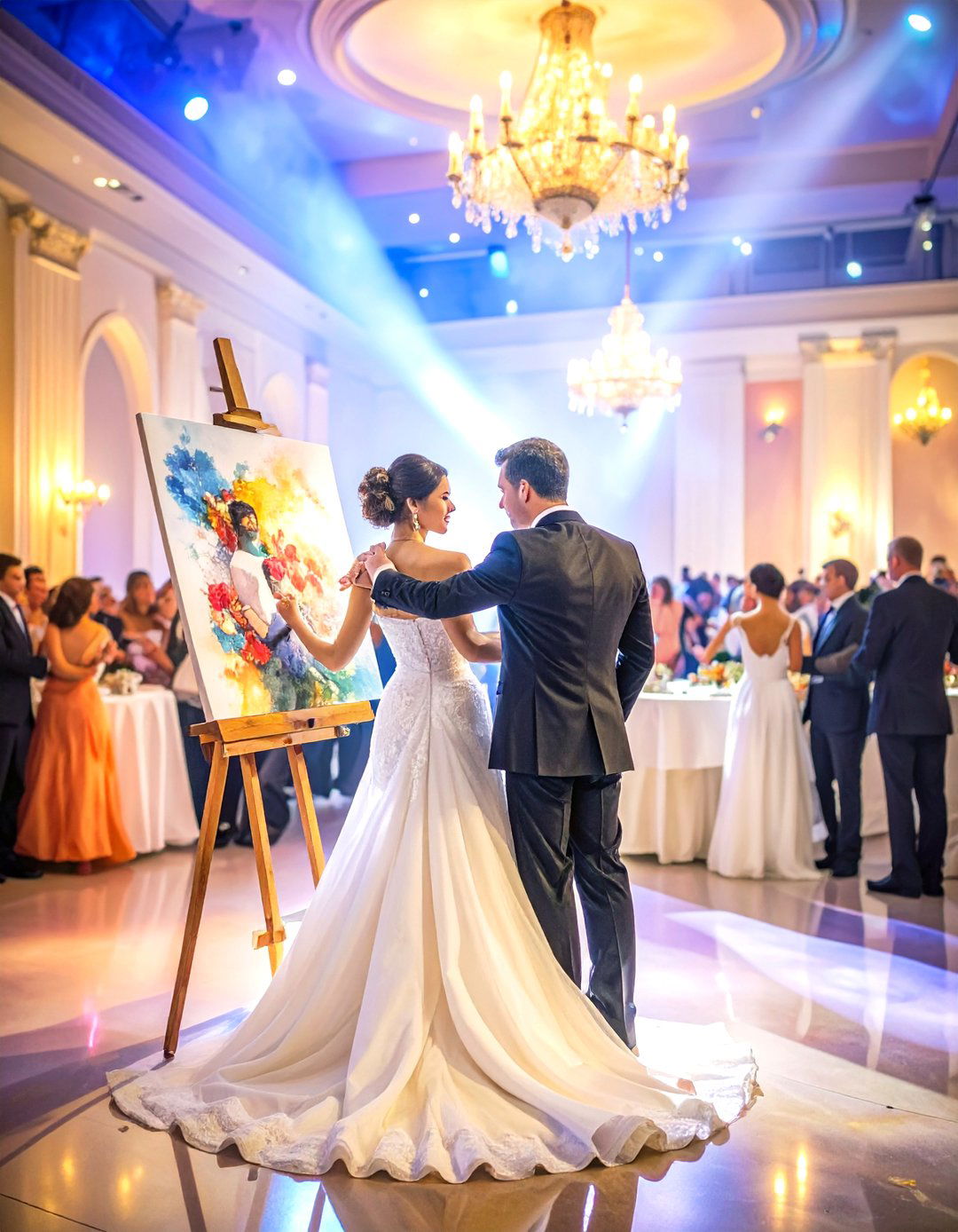 Interactive Live Painting Reception Experience - 24 Wedding Reception Ideas
