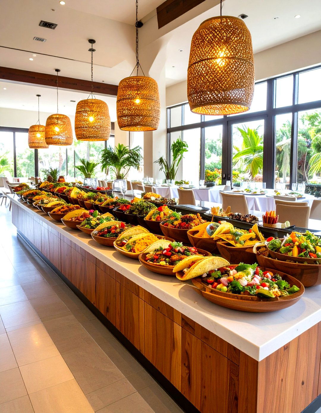 Interactive Taco Bar Station - 24 Wedding Food Ideas