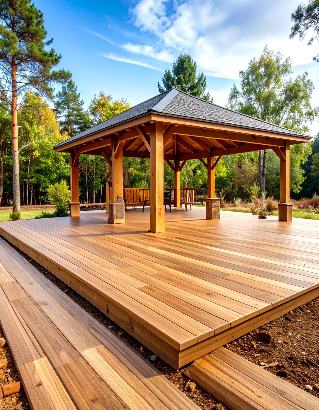Interlocking Composite Deck Tiles - 24 Gazebo Floor Ideas