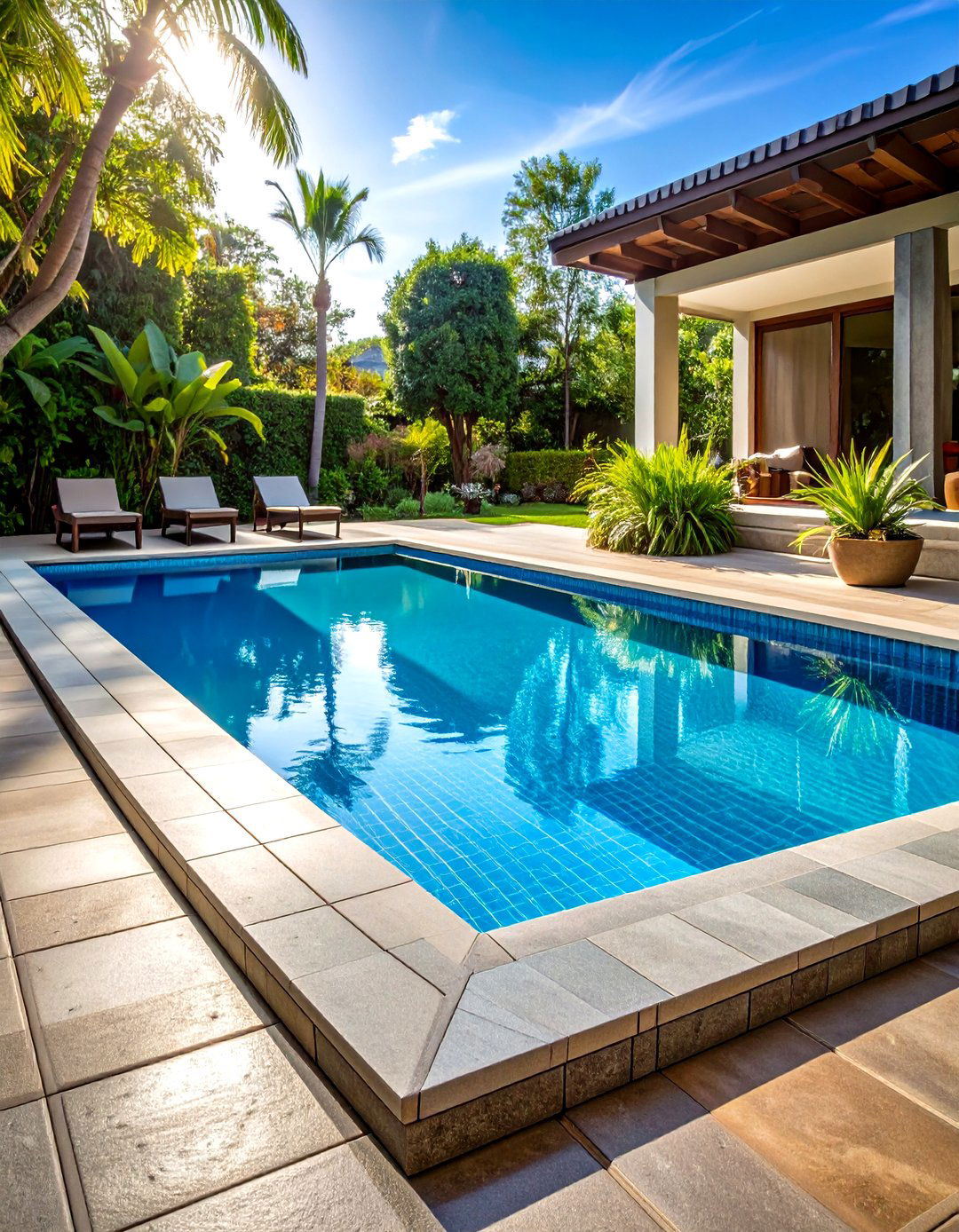 Interlocking Rubber Tile System - 24 Above Ground Pool Walkway Ideas