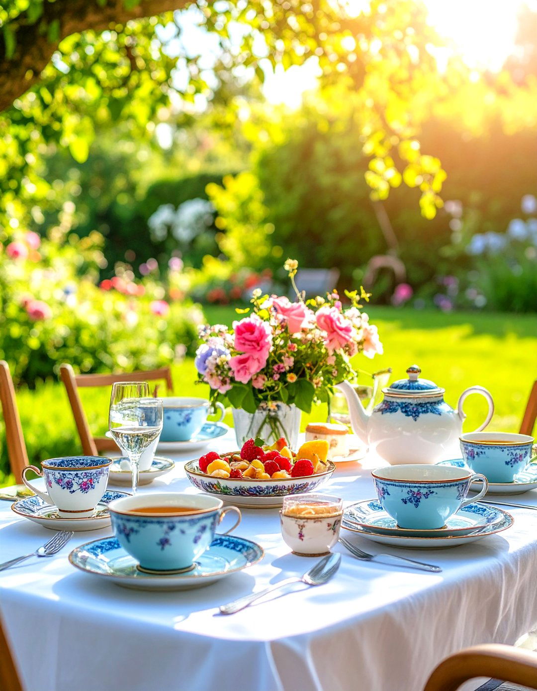 Intimate Garden Tea Party - 24 Bridgerton Wedding Ideas