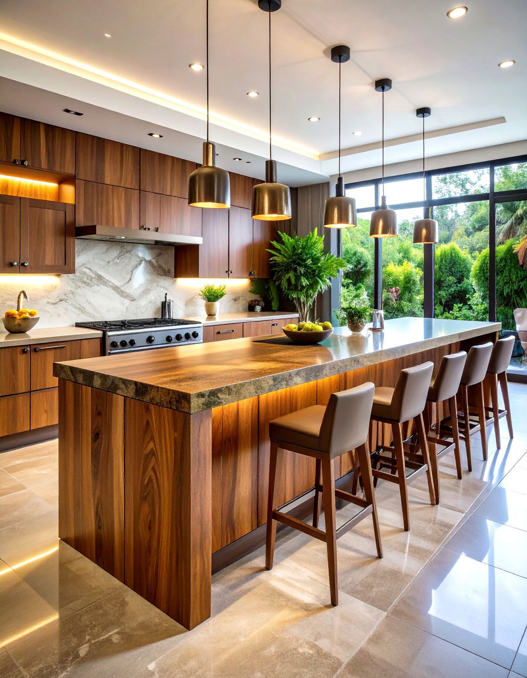 Iroko African Hardwood Bar Tops - 24 Wood Countertop Ideas