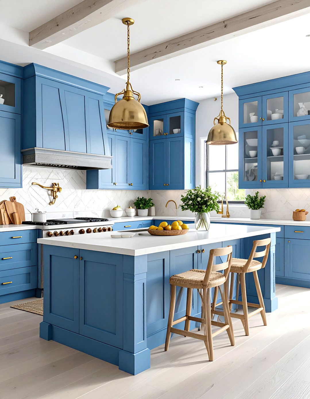 Italian Riviera Coastal Kitchen with Nautical Influences - 24 Italian Kitchen Design Ideas