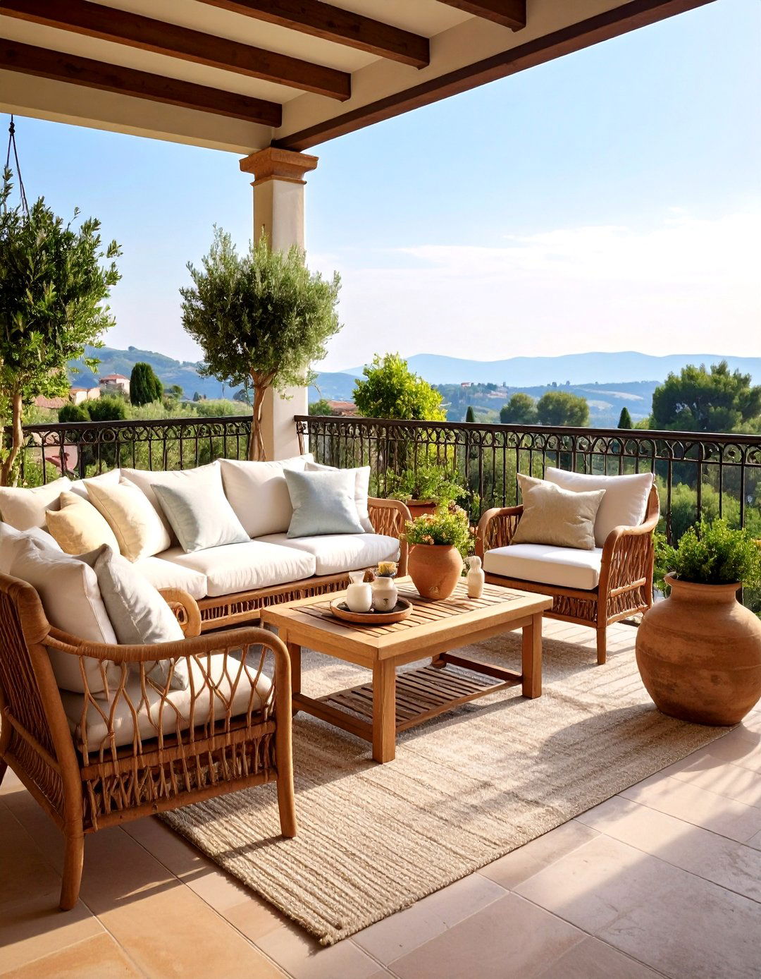 Italian Tuscan Villa Terrace - 24 Balcony Ideas