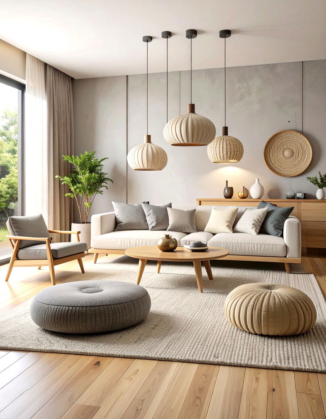 Japandi Fusion Living Room Design - 24 Asian Living Room Ideas