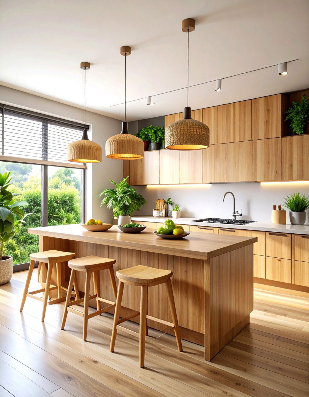 Japandi Kitchen with Bamboo Accents - 24 Japandi Kitchen Ideas