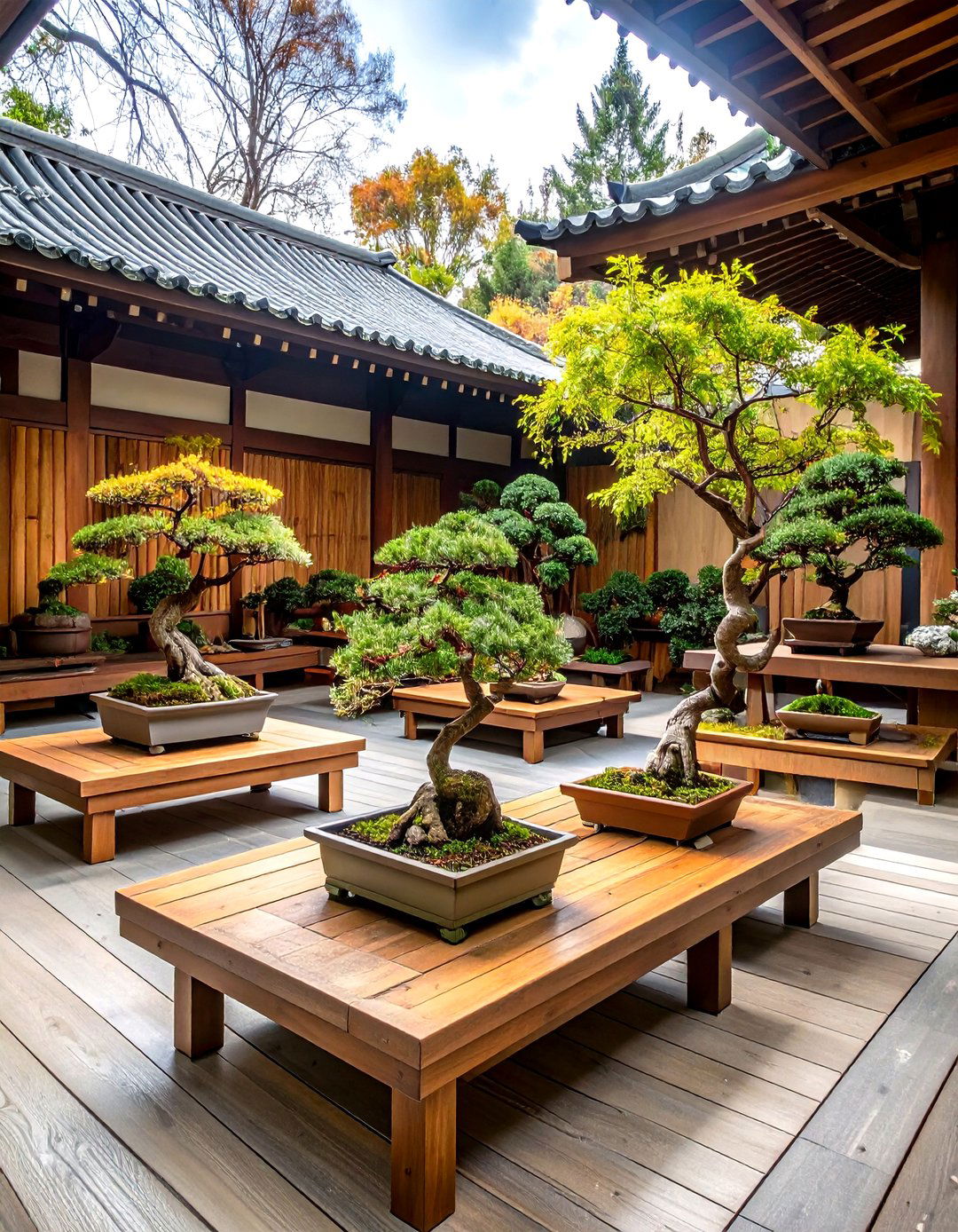Japanese Bonsai Display Garden - 24 Japanese Garden Ideas