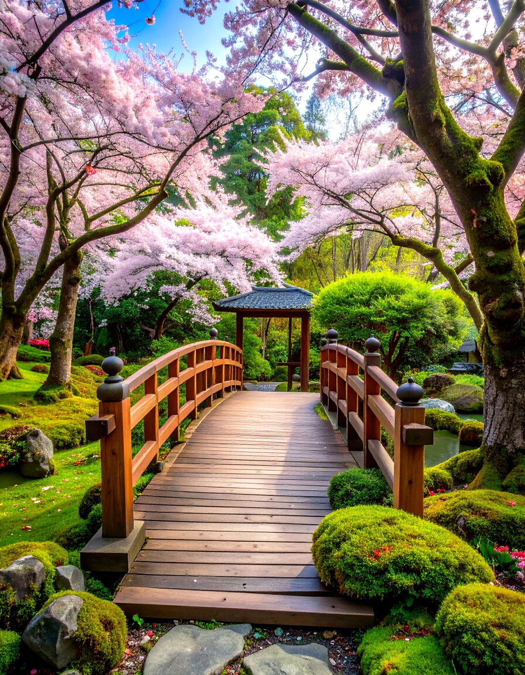 Japanese Cherry Blossom Grove - 24 Asian Landscaping Ideas