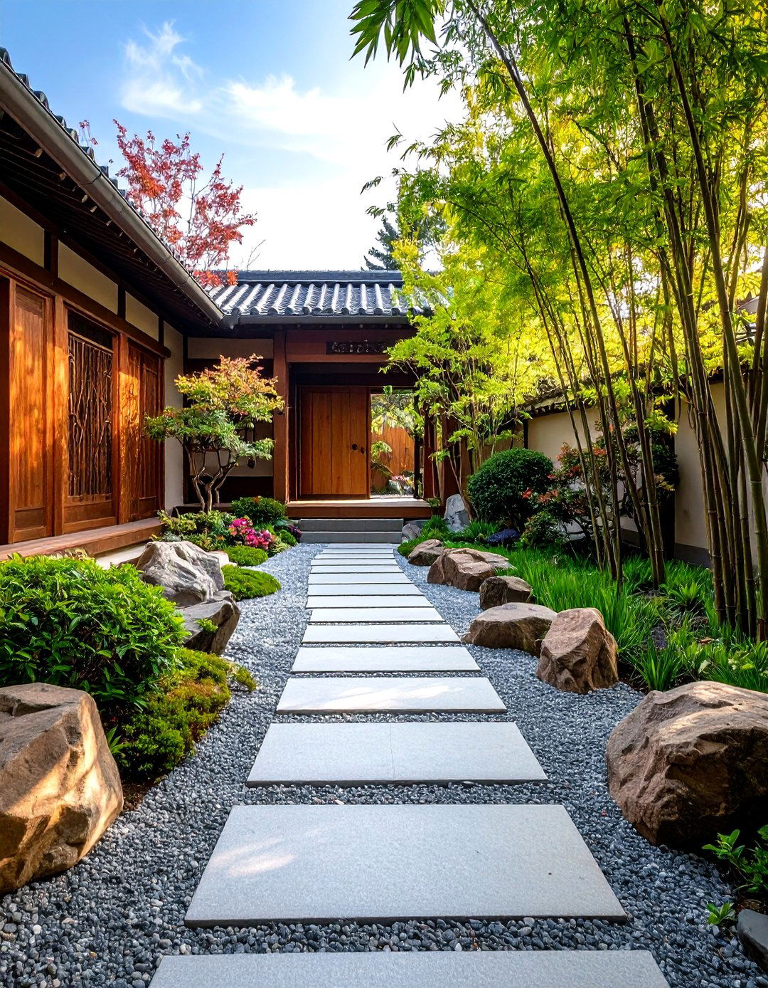 Japanese Entrance Garden - 24 Japanese Garden Ideas