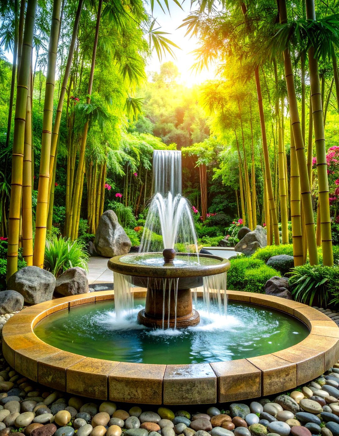 Japanese Inspired Bamboo Fountain - 24 Water Feature Ideas
