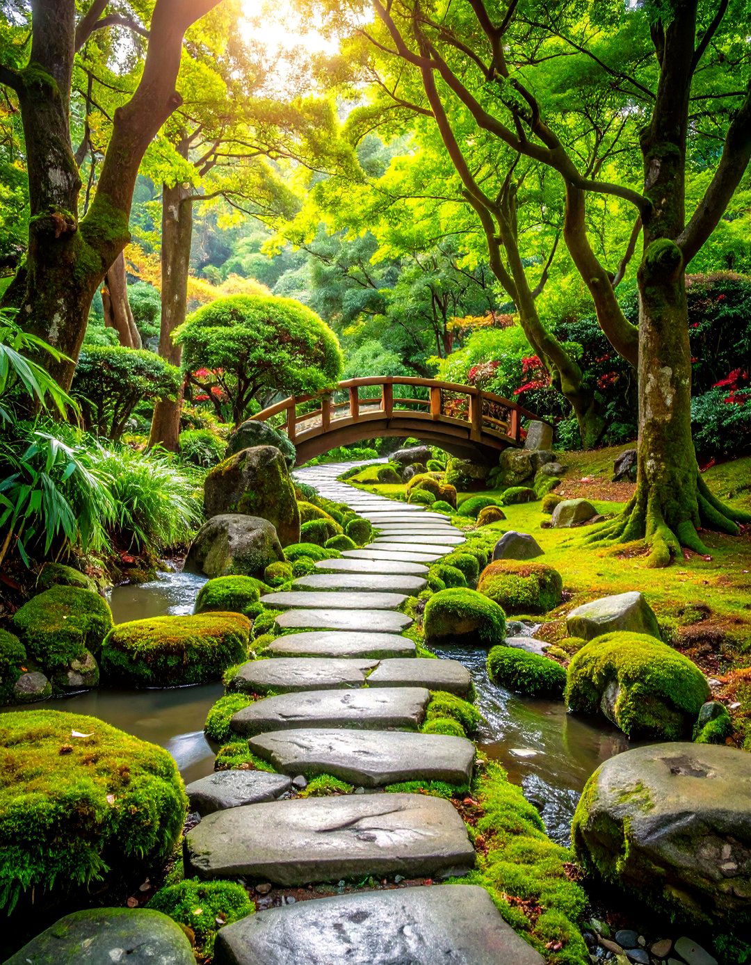 Japanese Inspired Natural Cobblestone Arrangement - 24 Cobble Stone Walkway Ideas