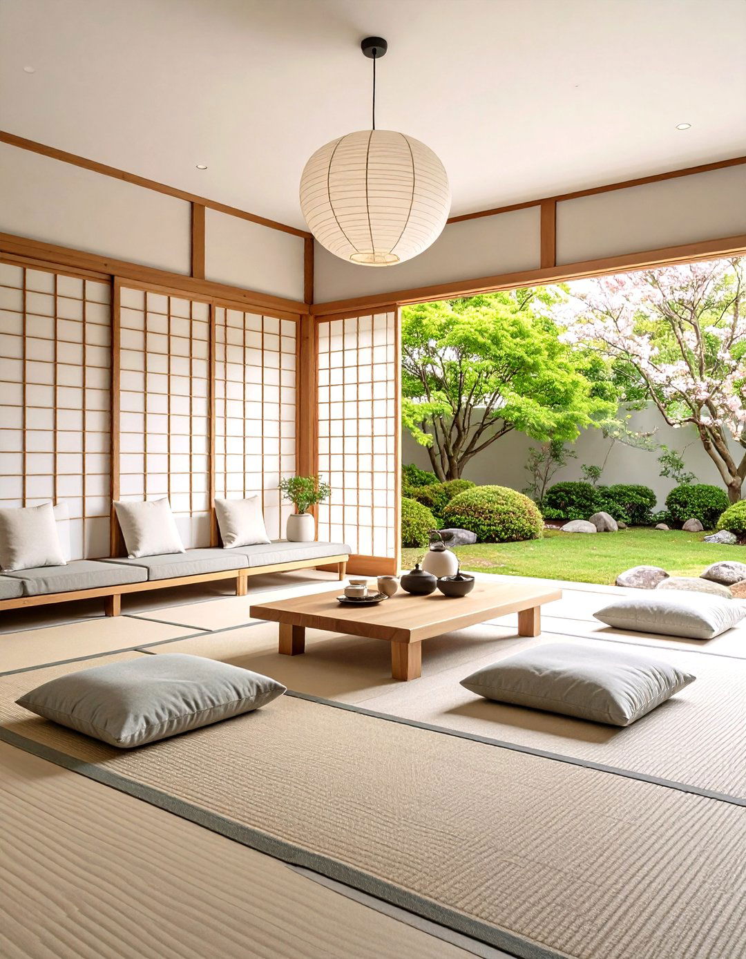 Japanese Inspired Pastel Living Room - 24 Pastel Living Room Ideas