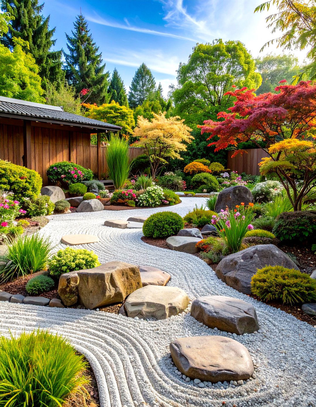 Japanese Inspired Rock Gardens - 24 Front Yard Landscaping Ideas With Rocks and Mulch