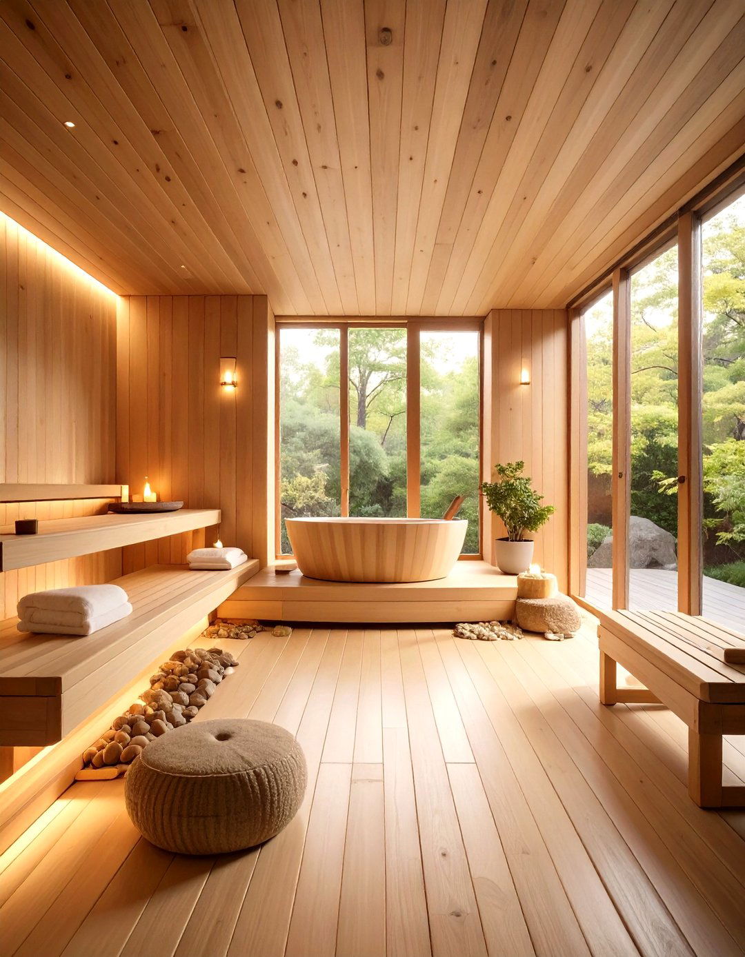Japanese Inspired Sauna with Minimalist Aesthetics - 24 Sauna Room Design Ideas