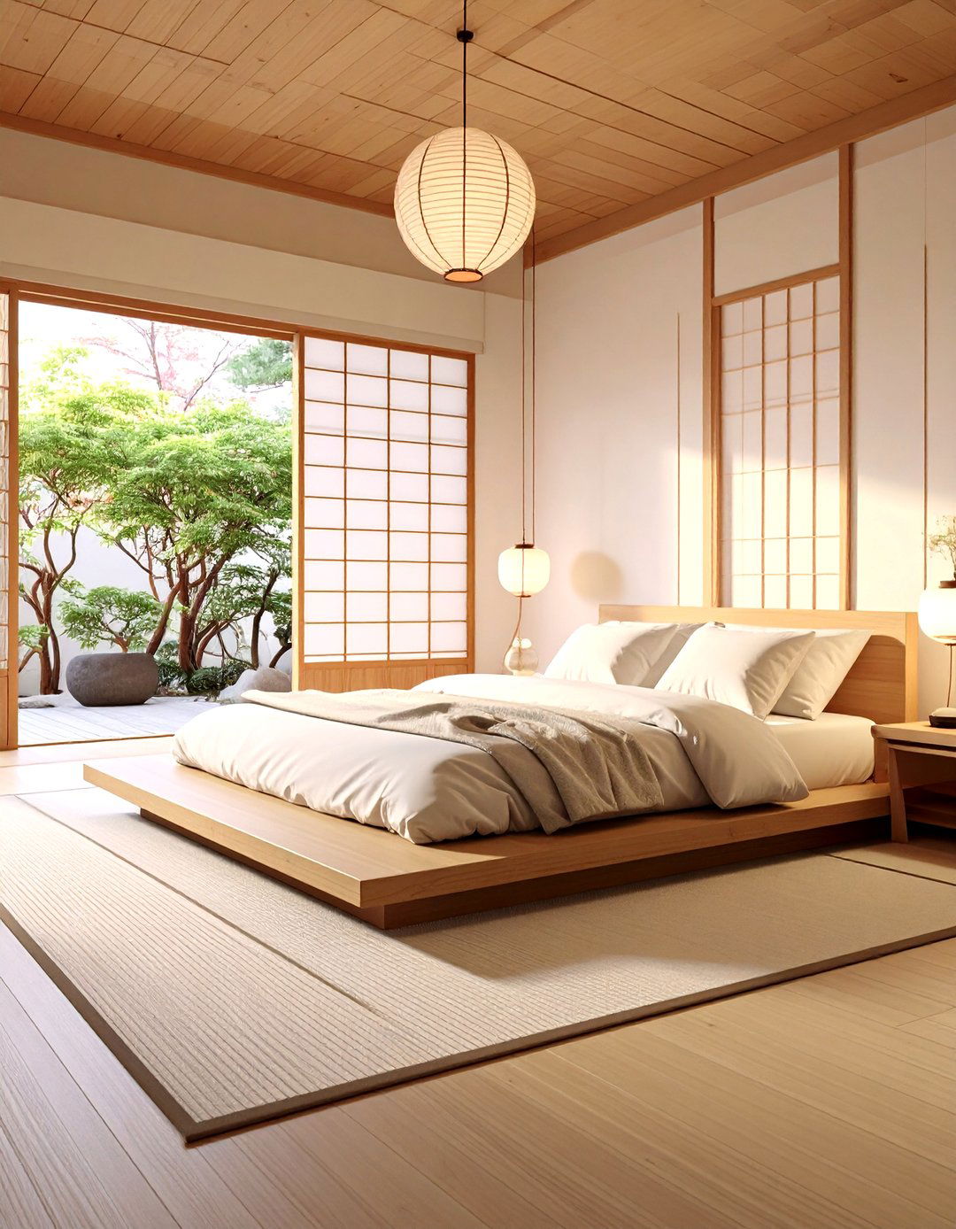 Japanese Inspired Zen Bedroom with Tatami Influence - 24 Modern Bedroom Ideas