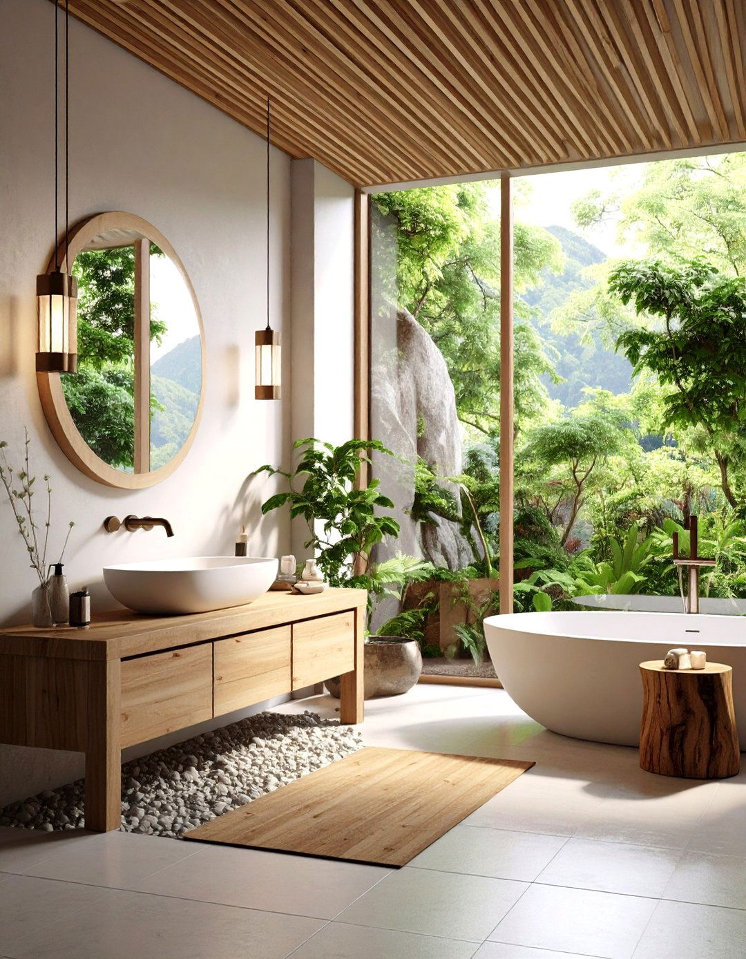 Japanese Inspired Zen Wet Room - 24 Wet Room Ideas