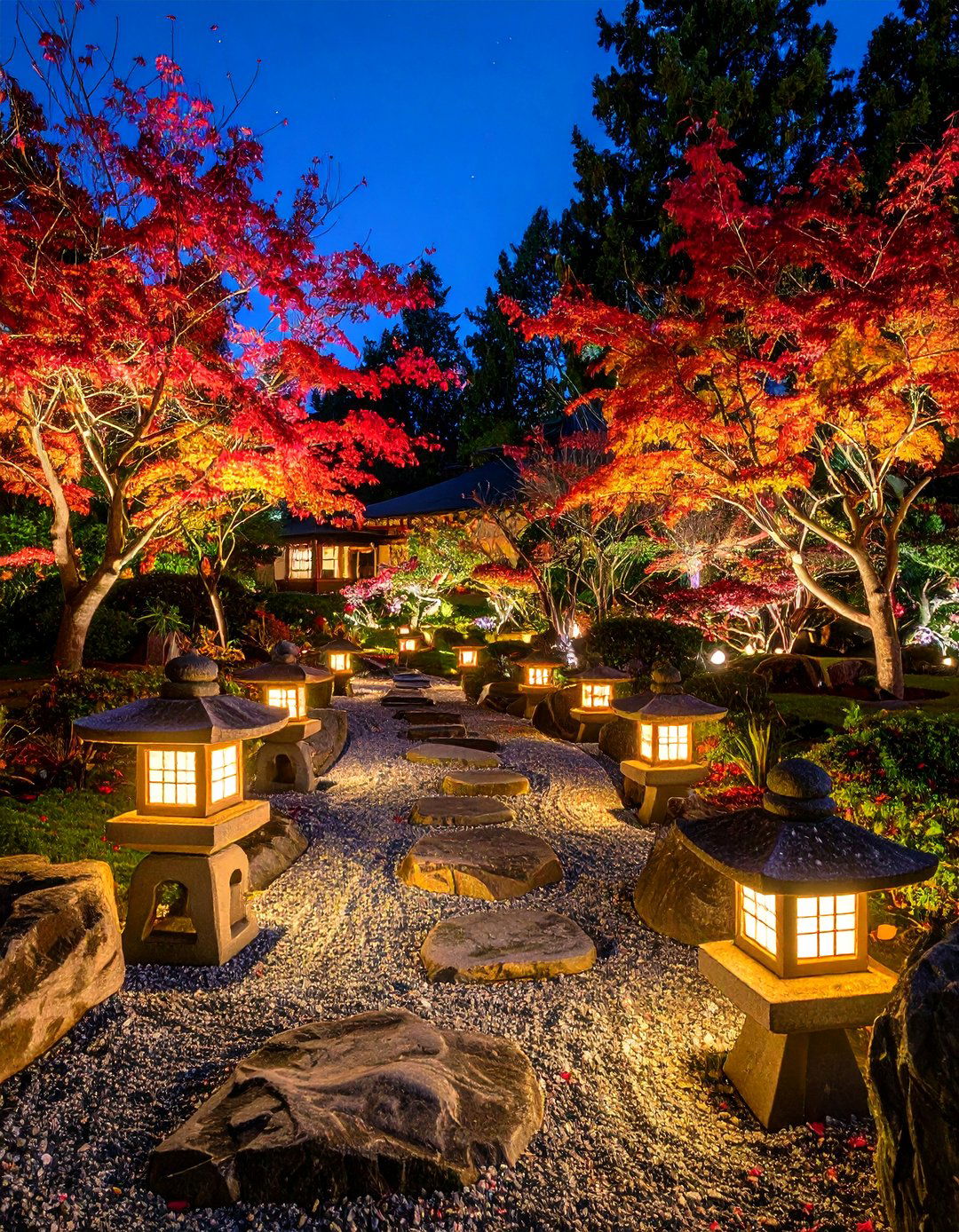 Japanese Night Garden - 24 Japanese Garden Ideas
