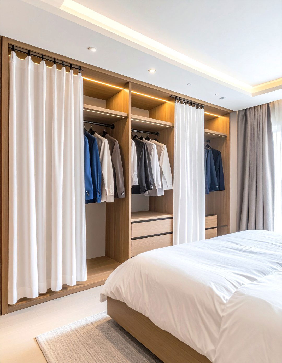 Japanese Panel Curtain System - 24 closet curtain ideas