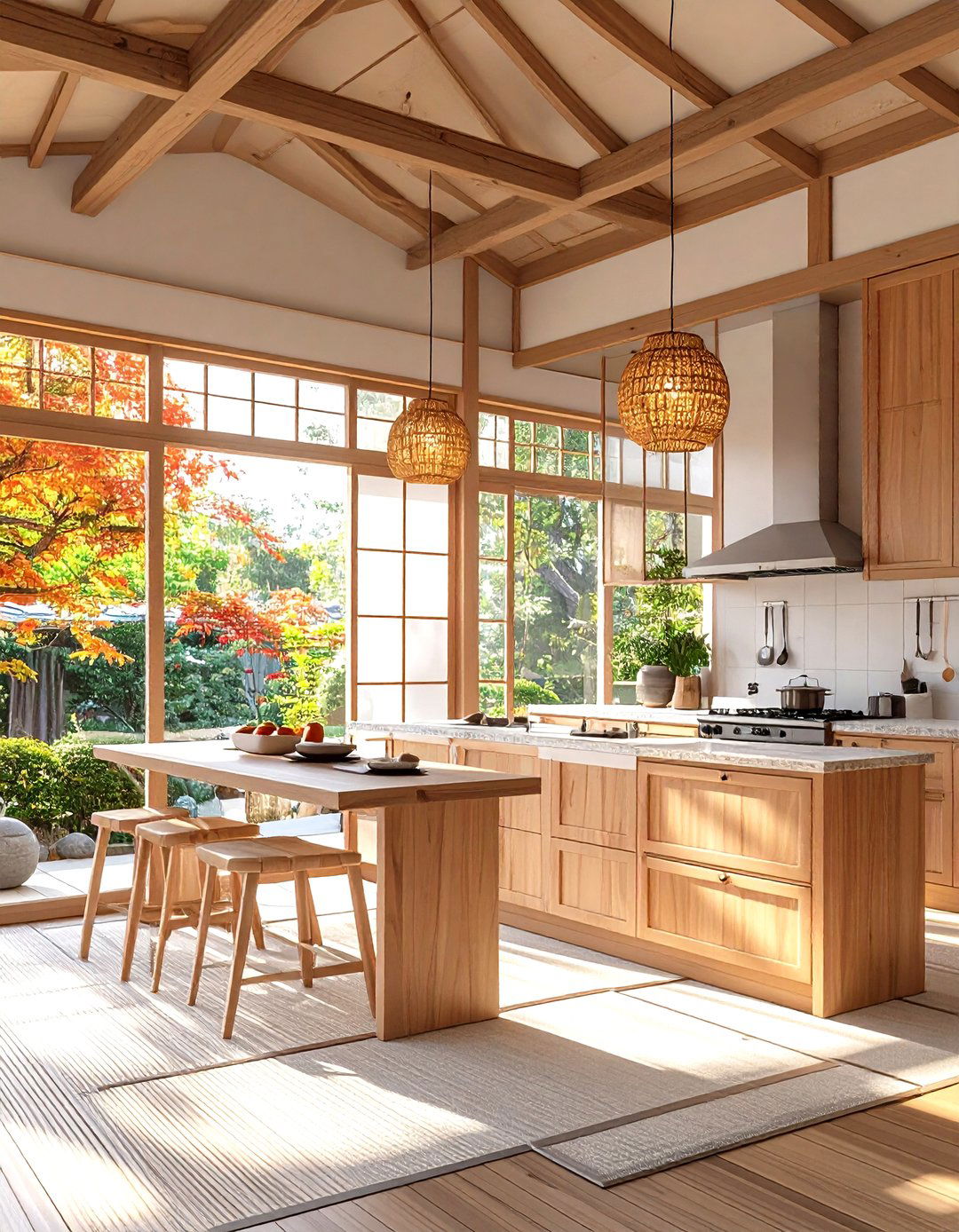 Japanese Tea House Kitchen Sunroom - 24 Sunroom Kitchen Ideas
