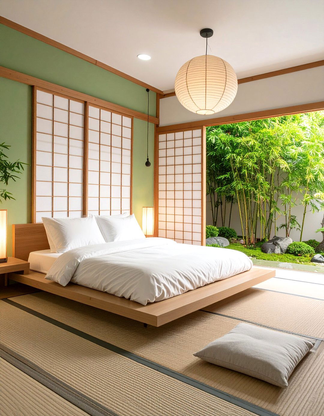Japanese Zen Bedroom with Minimalist Elements - 24 Cozy Bedroom Ideas