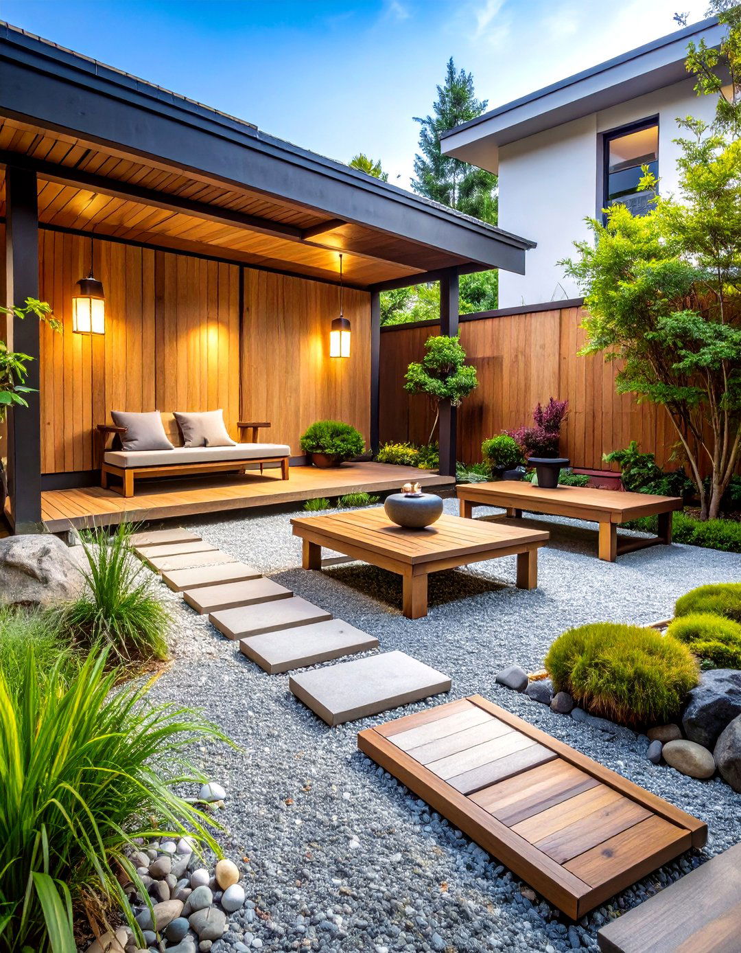 Japanese Zen Garden Patio - 24 townhouse patio ideas