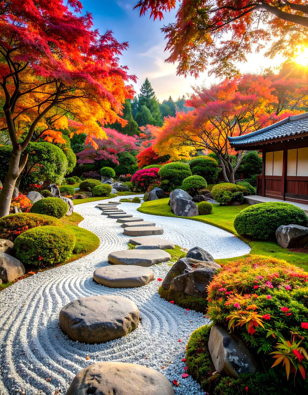 Japanese Zen Garden Stepping Stones - 24 Stepping Stone Walkway Ideas