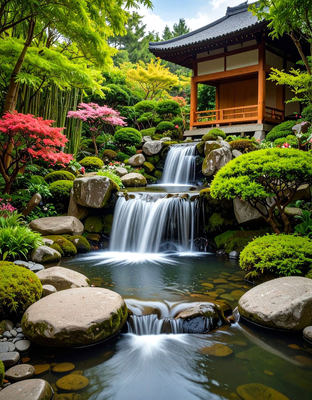 Japanese Zen Garden Waterfall - 24 Pondless Waterfall Design Ideas