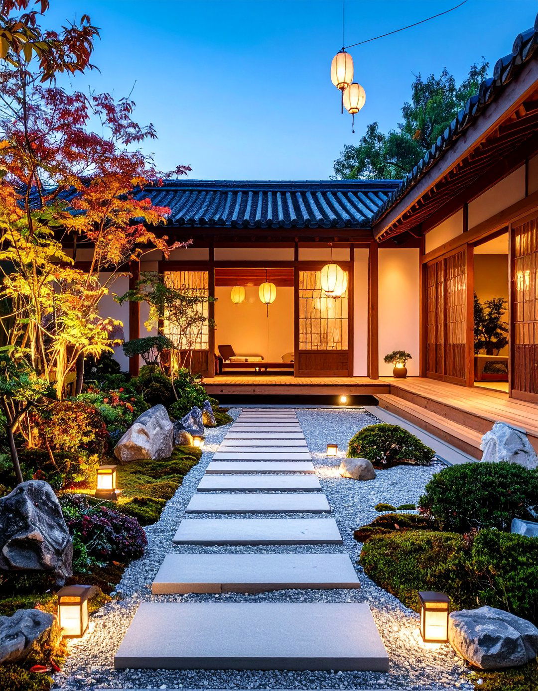 Japanese Zen Inspired Car Porch Design - 24 Car Porch Design Ideas