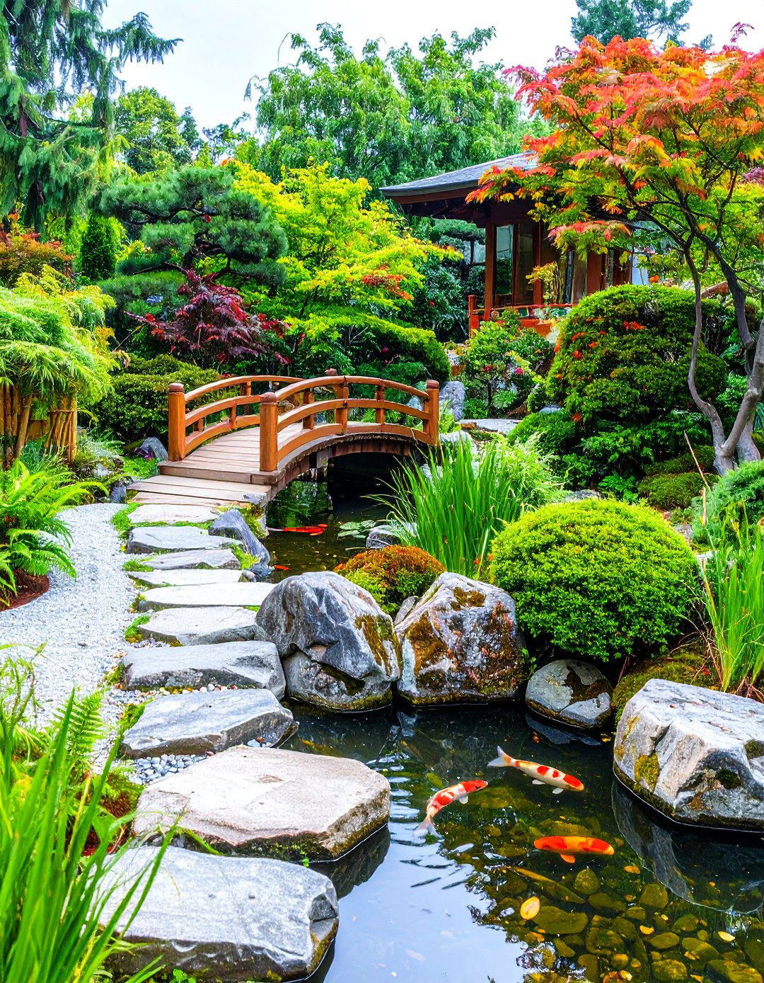 Japanese Zen L Shaped Garden - 24 L Shaped Backyard Ideas
