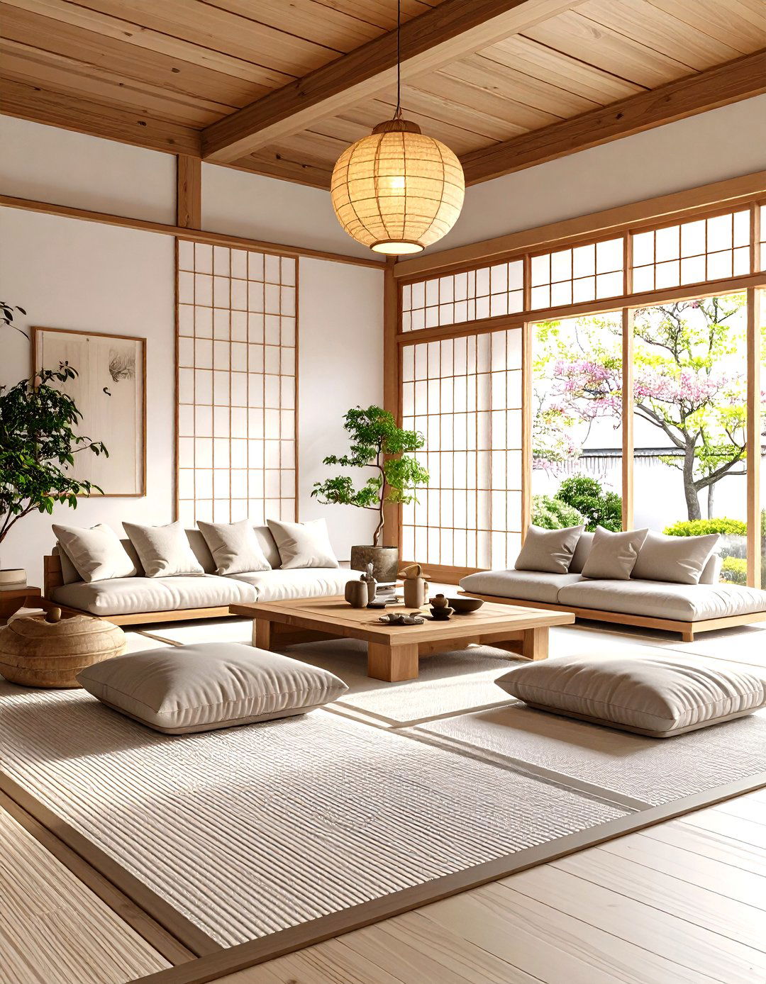 Japanese Zen Living Room - 24 Living Room Design Ideas