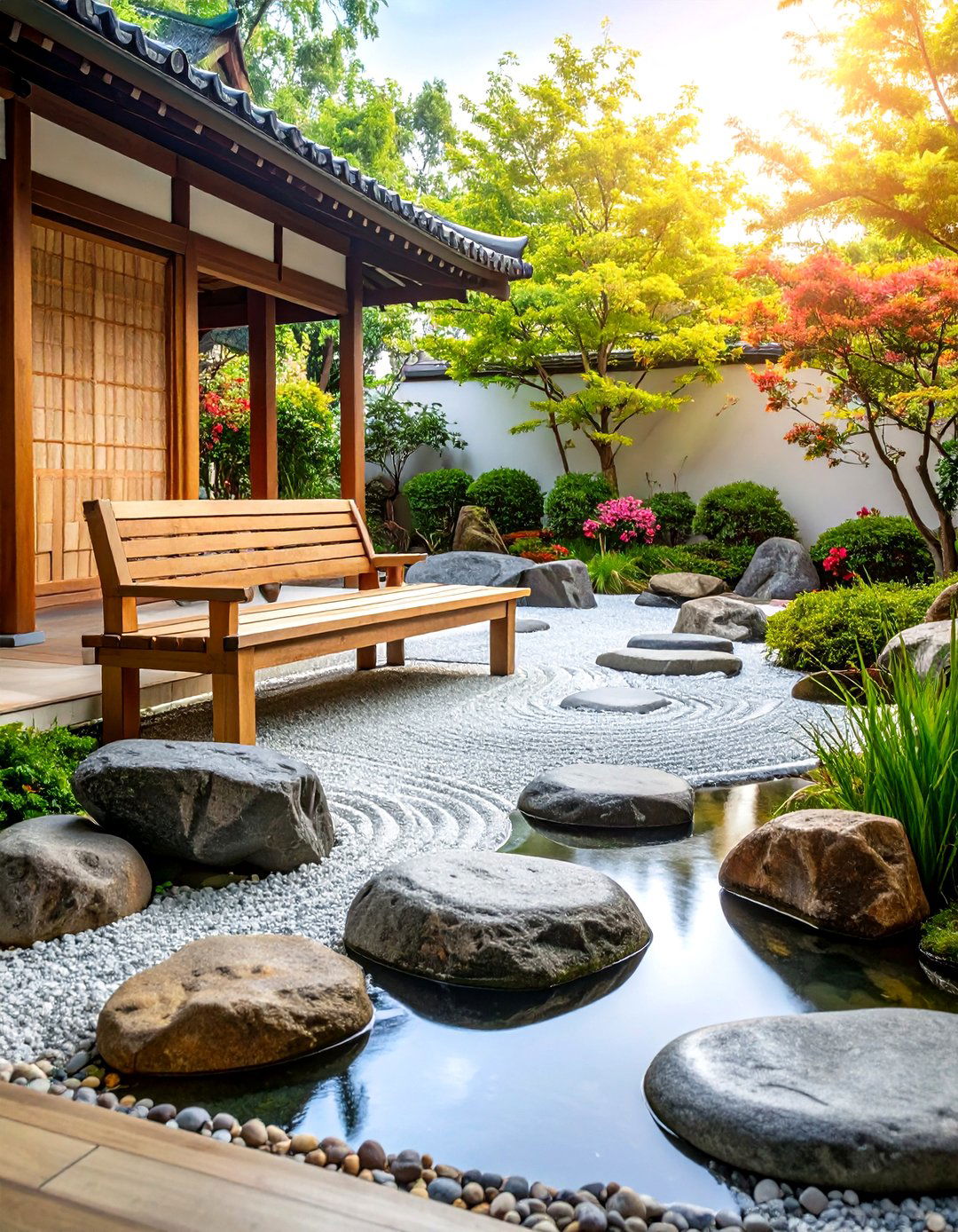 Japanese Zen Meditation Space - 24 Gravel Garden Ideas