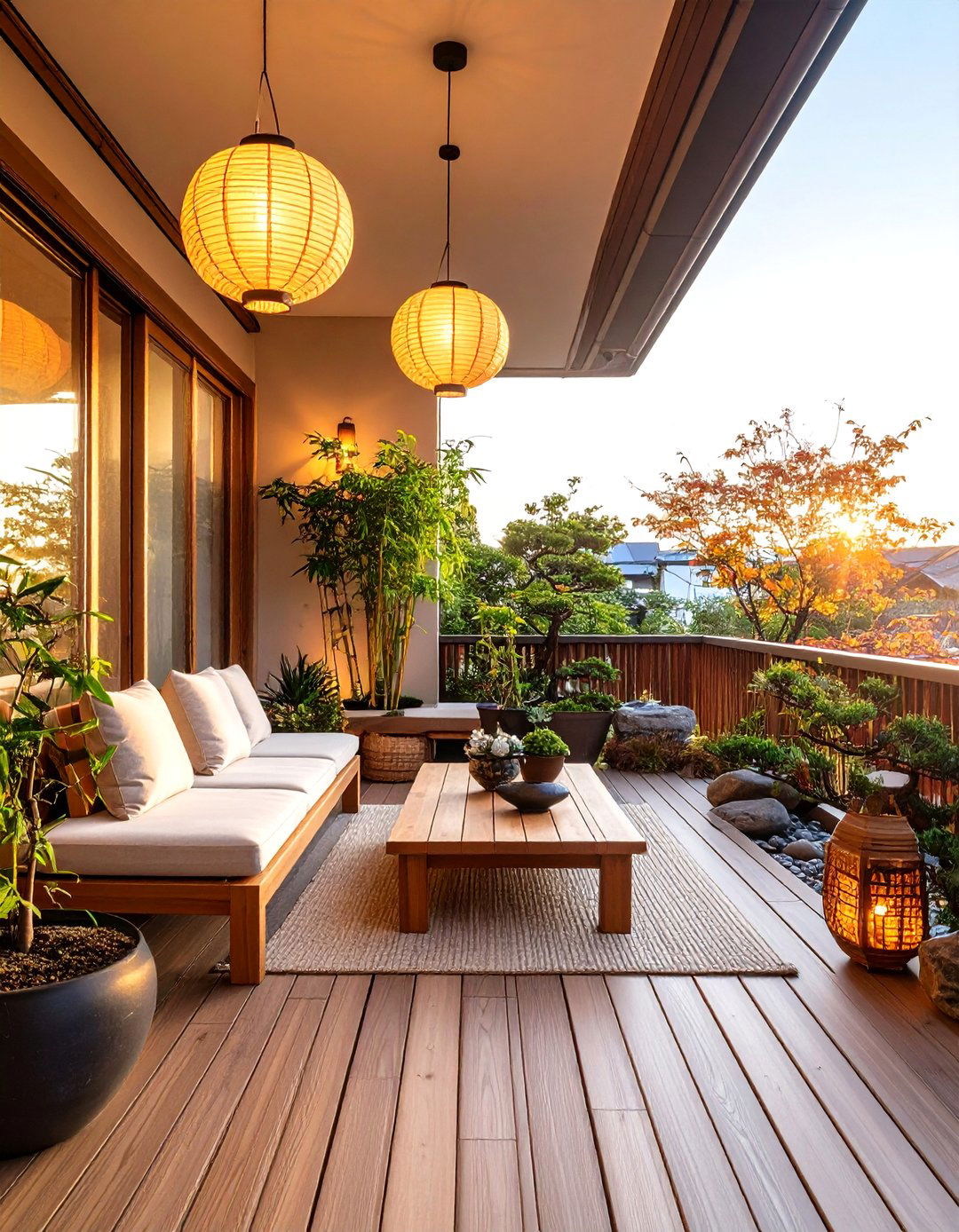 Japanese Zen Meditation Space - 24 Balcony Ideas