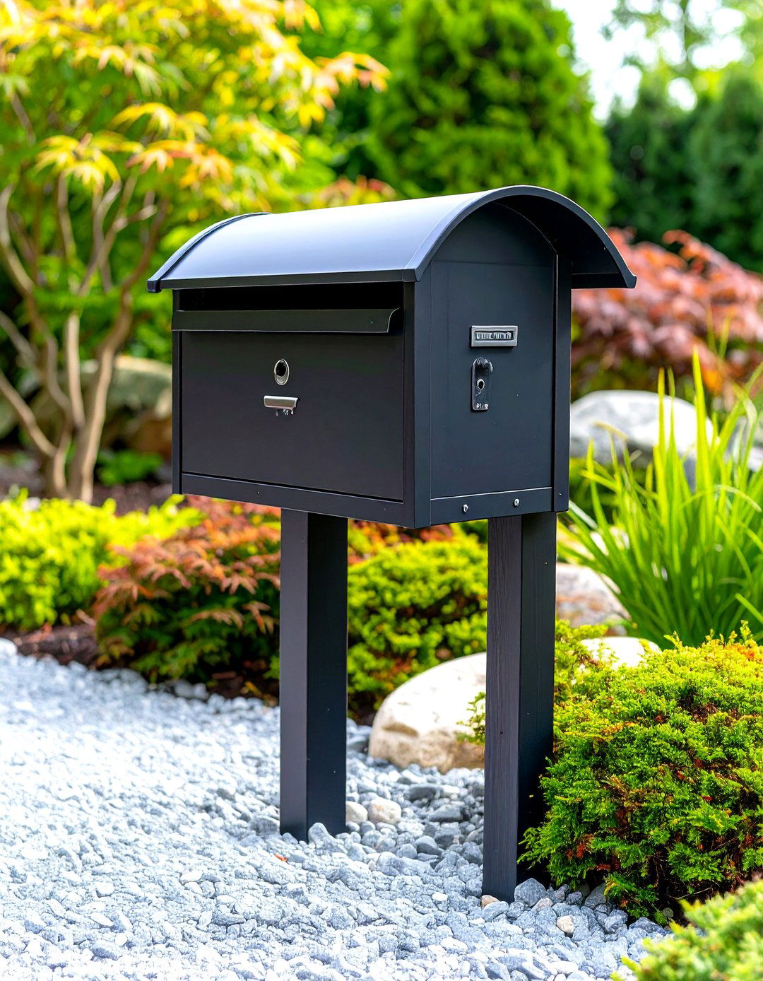 Japanese Zen Simplicity - 24 Mailbox Landscaping Ideas