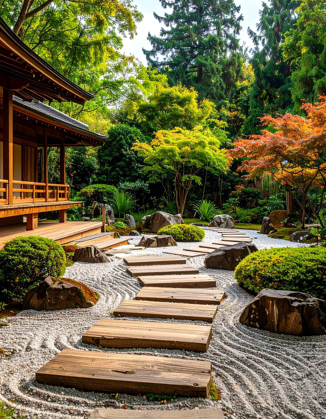 Japanese Zen Terraced Garden - 24 Tiered Garden Ideas
