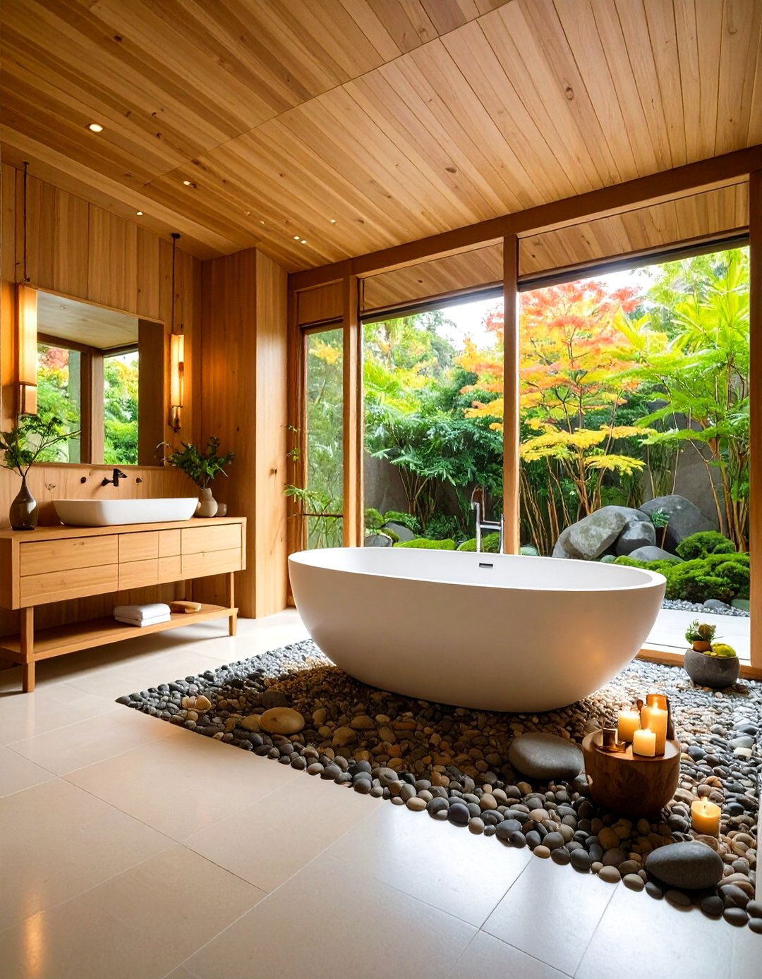 Japanese Zen Tranquility Space - 24 Ensuite Bathroom Ideas
