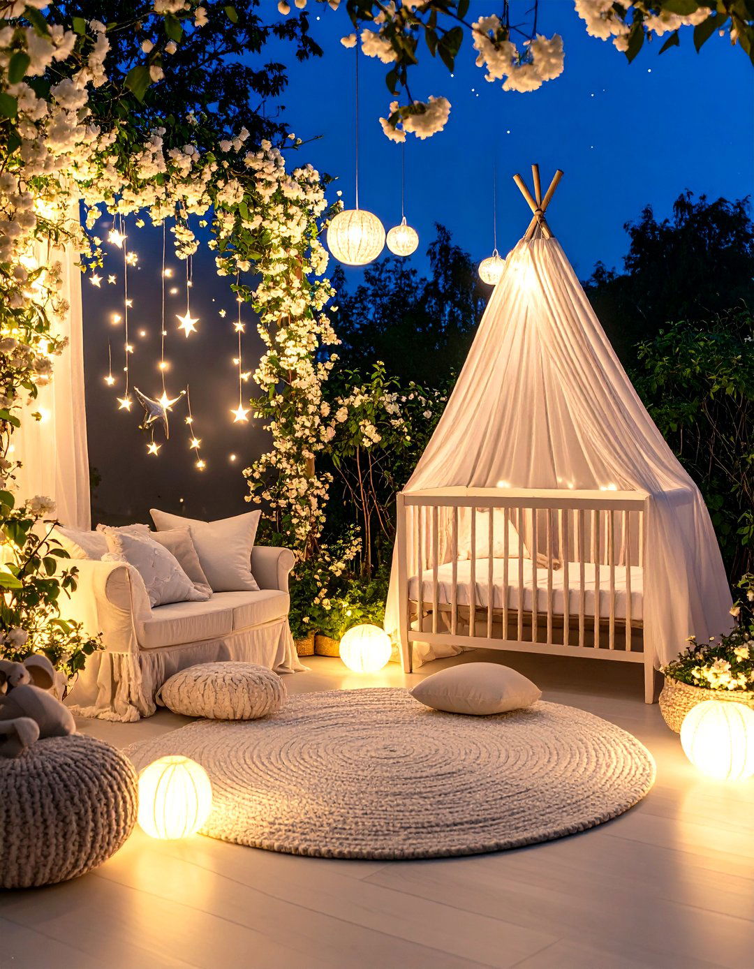 Jasmine Night Nursery - 24 Floral Nursery Ideas